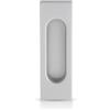 JUVA Conchiglia Porta Scorrevole einlass Maniglia rettangolare porta scorrevole Manico cromato opaco - Modello 3663 | 125 X 40 mm | Mobili Raccordi di Juva®