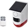 EasyByMall Allarme esterno del sensore di movimento, a energia solare, allarme di sicurezza del suono 120dB