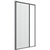 Zanzanet Zanzariera laterale orizzontale su misura porta finestra scorrevole avvolgibile rullo a molla guida calpestabile cassonetto 50mm personalizzabile colori e reti Made in Italy Grigio Raffaello