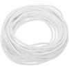 QUARKZMAN Nastro Tenuta Schiuma Silicone, Diametro 3,5 Mm (0,14) Lungo 4 Metri (13,12 Piedi), Guarnizione Gomma Spugna Rotonda Corda Gomma Solida per Macchinari e Industrie, Bianco