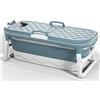 Generic Vasca da bagno giapponese pieghevole, grande vasca da bagno portatile per adulti con bidet e sauna, vasca idromassaggio per spa domestica, 137 cm, design pieghevole, vasca da bagno