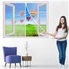AIPPEI Zanzariera Magnetica per Finestre, 100x160 cm Rete Tenda Anti Zanzare Si Chiude da Sola per Finestre di Soggiorno Montaggio Facile Senza Viti, Bianca P