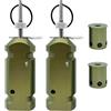 cimsfcor 2 Packs Perimeter Trip Alarm, copertura a 360°, lega di alluminio 12 Gauge, piccolo Tripwire attivato, a prova di campeggio, sicurezza esterna