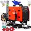 Weldman Set Weldman™ MICRO MIG 200 MIG/MAG Inverter Saldatrice 200 Amp 3 in 1 FLUX MMA rosso