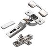SOTECH 2 x Cerniera per vasi Salice serie 700 con ammortizzatore 110° Schema di foratura T52 arresto centrale inclusa piastra di montaggio a croce altezza 3 mm con viti Euro