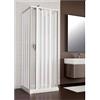 Generico Box Doccia in PVC 80x80x80 cm a tre lati con apertura bilaterale Rio