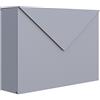 Bravios Cassetta delle lettere Design posta a parete Letter Grigio Metallizzato - bravios