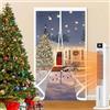 CHBIN Tenda Termica Isolante Freddo 110 x 300 cm Protezione Dal Freddo, Trasparente, Impermeabile, Insonorizzazione Tenda per Porta Inverno Termica per Balcone Cantina, A