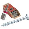 Wuerth Viti per legno ASSY | CS in acciaio zincato | 3,5 x 50 filettatura parziale | testa svasata RW | 500 pezzi con punta