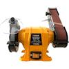 TANIASHOP Smerigliatrice Mola Levigatrice a Nastro da Banco Combinata 250W 2800RPM Natro + Disco Abrasivo Ø150 mm Ideale per falegnameria, officine, bricolage e modellismo