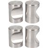 Aexit Dresser Door Cabinet Single Hole in lega di zinco Flat Cylinder Pull Manopole Manopola 4pcs ID: 887414