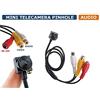 BES SRL Micro Camera Spia pinhole Telecamera ccd Sicurezza videosorveglianza 202e HD nascosta