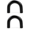 DSWZLQDXB 2 pezzi Maniglie da cucina in Acciaio inox 304 solido Tiretti ad A forma di U Pomello dell'armadio tiri del cassetto Nero Manopole per camera da letto (Hole pitch 32mm)