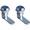 Generic Serratura a camma in lega di zinco da 15 mm per armadietti, cassette postali, scatole elettriche, con cilindro a 90 gradi, chiave universale