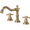 BiaoTeng Rubinetti Lavabo Bagno 3 Fori,Miscelatore Lavabo Bagno Vintage Ottone,Doppia Maniglia,Rrubinetti Bagno 3 Fori Lavabo e Bidet,antico