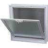Fuchs Design Finestra di ventilazione (384x384x80 mm) bianca invece di 4 blocchi di vetro di dimensioni 19x19x8 cm - con zanzariera