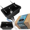Instalguru Lavandino da Camera Lavabo Commerciale Industriale Profondo Esterno Giardino Garage Lavanderia Bagno Fabbrica 55 x 34 x 21 cm Nero Polipropyleno Vasca Singola