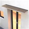 kufu01 Tettoia per Porta di Casa Antipioggia,Pensilina Copriporta in Policarbonato Resistente Agli Urti da 200 Kg,Pensilina da Esterno Resistente ai Raggi Uv,Tenda da Veranda (40x40cm/16x16,Brown)