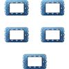 Electron CONFEZIONE DA 5 SUPPORTI A 3 MODULI, PER CASSETTA SCATOLA 503, PER PLACCA A 3 POSTI, COMPATIBILE CON VIMAR ARKE', SERIE CIVILE, MASCHERINA