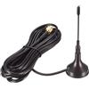 Generic XYWHPGV Antenna GSM GPRS WCDMA 3dBi High Gain RG174 Cavo di prolunga da 1 metro RP-SMA Maschio 2G 3G 700-1800MHz Omni Direction con base magnetica(62a3c a04e4 0b9a2 47b06 0b947 a52a9