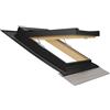 Emica - Finestra da tetto apertura Vasistas in Alluminio | Linea Habitat con Vetrata basso emissivo Certificata CE | Interno Legno Abete Lamellare Prima Scelta | Spazi Abitativi(55x78 Base x Altezza)