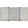 XONE Zanzariera Estensibile Bianco Crema, 40x50cm, Ribaltabile