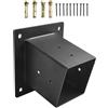 Sandyseptember Staffe per Pergola da Tetto Inclinato in Acciaio, Set di Supporto a Parete con Hardware per Pali di Legno 4x4, Struttura Esterna (singolo)