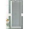 GRANISUD Box doccia in PVC Nicchia Larghezza 70-75 cm, H 185 cm mod. VERA, Bianco, Porta doccia apertura laterale una anta a soffietto, riducibile (Larghezza 75 cm, H 185 cm)