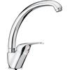 SCHOCK | Miscelatore Omega Alto Monocomando 45° Canna Conica, Cromato, h250