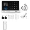 HUXGO, HXA003 Kit di allarme wireless WiFi + GSM 4G con 1 sensore di movimento, per casa, ufficio, appartamento, garage, applicazione TUYA Smart, controllo del telefono, SMS, lingua italiana