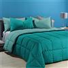 Caleffi 55067 Microfibra Modern Trapunta per Piazza e Mezza Letto, Anice (8173)