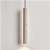 HAvern Lampadario a Sospensione in Marmo Vintage, Moderno di Mezza Età, Lampada per Scala Rustica, Striscia Lunga, Plafoniera Sospesa in Pietra, G9, 40 x 4,5 cm, Warm Light