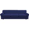 BANZAII TEXTILE INNOVATOR ONLINE Banzaii Copridivano 3 Posti con 3 Cuscini, Bielastico, Antimacchia, Blu Made in Italy