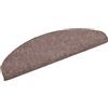 vidaXL Tappetini per Scale autoadesivi 15 pz 65x21x4 cm Marrone Chiaro semicircolari Grandi