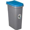Stefanplast STF747 Pattumiera, Eco System, Blu, 25 lt