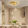 SMJY Lampadario a forma di farfalla, Duplex Villa Hall Lampada da bar trasparente Lampada da soggiorno creativa semplice e moderna di lusso (dimensioni: 3 teste, colore: luce calda Classificazion