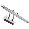 LineteckLED -B49-12W- Applique Led da Parete con Braccetto 12W Argento in Metallo 230V IP44 per Bagno e/o Camerini 4200K Luce Naturale