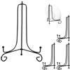 TIANLIN 4 Pezzi Porta Piatti da Esposizione, 8 Pollici Cavalletto in Ferro Nero, Supporto Espositore in Metallo Pieghevole, per Piatti Decorativi, per Foto, Opere D'arte