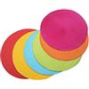 SCF2017, Tovagliette rotonde in polipropilene intrecciato (colori misti, set da 6)