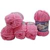 Velluto Alize Velluto Morbidissimo gomitolo di lana per bambini, in set da 5 da 100 g ciascuno, di colore rosa 121 (etichetta in lingua italiana non garantita)