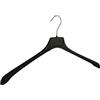 Generic Grucce, Appendiabiti, Cappotto, Costume, Set di 10 pezzi, Plastica, Nero, Spalline Larghe, Giacca, Gancio girevole a 360°, 50 cm (MR50_00/10)