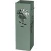 Baroni Home Portaombrelli Design Moderno Porta Ombrelli in Metallo con Mongolfiere 2 Gancini e Vaschetta Scolapioggia Rimovibile 16x16x49 cm Verde
