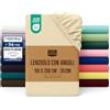 Utopia Bedding Lenzuolo con Angoli Due Piazze Matrimoniale - 150x200cm - Beige- Microfibra di Poliestere Spazzolato - Lenzuolo Sotto con Angoli Elasticizzato