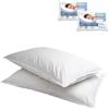 MAURY'S IL NUMERO UNO DEL RISPARMIO Maury's Coppia Cuscino Guanciale Anallergico - Ergonomico, Antiacaro, Traspirante, Letto Matrimoniale, Supporto ottimale, Benessere, con Federa - Made in Italy (TRAPUNTATO 78X48 CM)