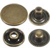 QUARKZMAN 30 Set Bottoni Automatici a Pressione 17mm Chiusure a Scatto Metallo Bottoni a Pressione in Lega da Cucire Jeans per Borse Pelle Barche, Bronzo