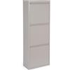 Decor Space Scarpiera Slim in metallo con ante basculanti porta scarpe salvaspazio da interno ed esterno Made in Italy (Tortora, 3 Ante)