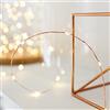 Lights4fun 2x catena luminosa micro-LED 20 luci in filo di rame, bianco caldo, funzionamento a batteria