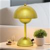 ELINKUME Lampada da comodino dimmerabile lampada fungo,Interruttore rotante creativo