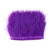 Wambere Strisce di tessuto con piume di struzzo, nastro con frange di piume, bordura di piume di struzzo, frange con nastro di raso per Dream Catcher Crafts, costumi, cappelli, bricolage, decorazione