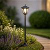 Garden Mile Grande lampada a energia solare per esterni, 1,1 m, lampada a LED vittoriana da giardino, durevole, alimentata a energia solare, impermeabile, per giardino, vialetto, ingresso